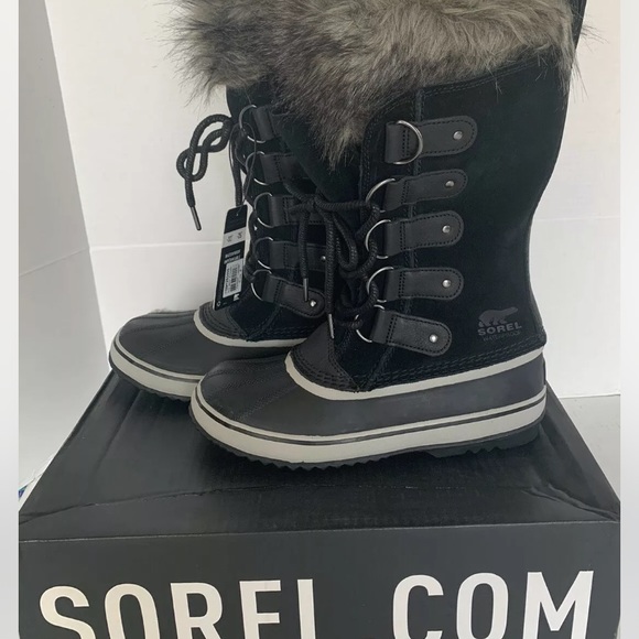 Sorel Women's Joan of Arctic Boots Black Quarry Size 8 US Winter Rain Boot New - Picture 2 of 7